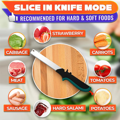 2 in 1 Kitchen Scissors for Food with Knife Sharpener (Grey)