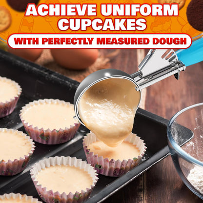 Cookie Scoops for Baking, Stainless Steel in #16, #20, #30