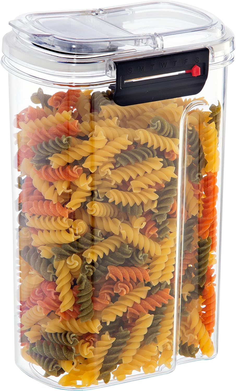 Oggi Easi Grip 23oz Moisture Proof Storage Container, Ultra Clear BPA-Free Sealable Canister, Flip Open Pouring Lid, Date Reminder Slider on Clip, Ideal Kitchen and Pantry Storage (23oz / 0.68lt)