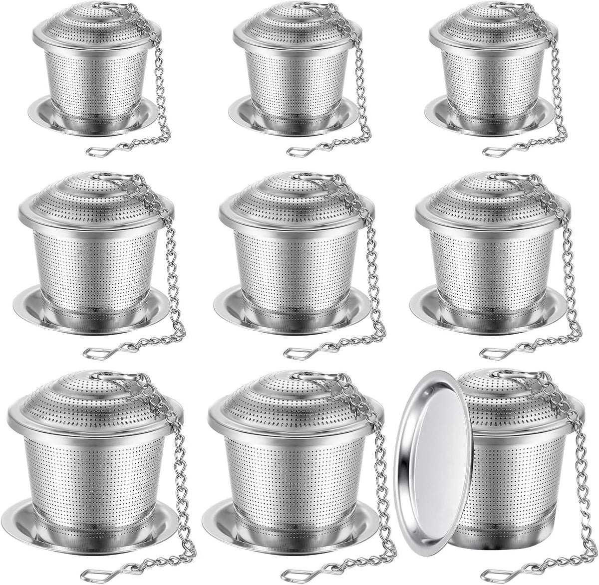 Zopeal Tea Infuser Stainless Steel Strainer with Chain, Medium