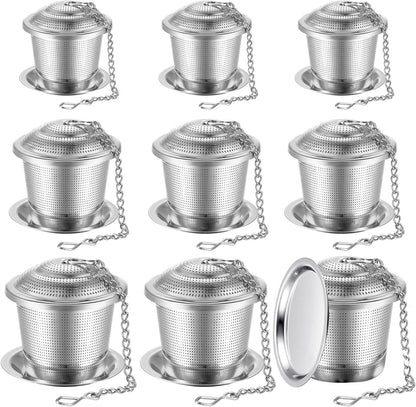 Zopeal Tea Infuser Stainless Steel Strainer with Chain, Medium
