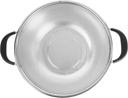 Restaurantware 6 qt Stainless Steel Over The Sink Colander