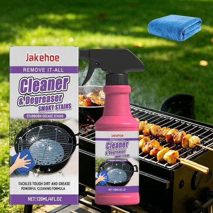 BBQ Grill Cleaner Spray for Outdoor Cooking Surfaces, Designed for Burnt Food Buildup & Cooking Residue on Grill Grates, Stovetop & Drip Pans, Easy Spray for Routine Grill Maintenance (1pcs)