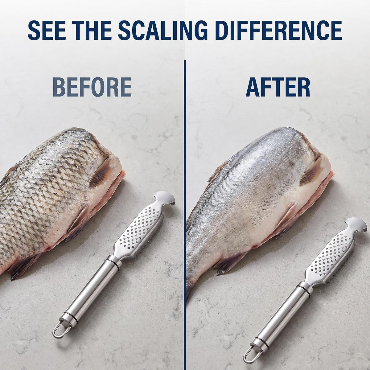 Fish Scales Scraping Tool,Multifunction Stainless Steel Fish Scale Knife Cleaning Kit Scale Peeler Descaler Tool Scaler Remover Scaler Scale Removing Tool,for Quick Easy Fish Scaling Cleaning