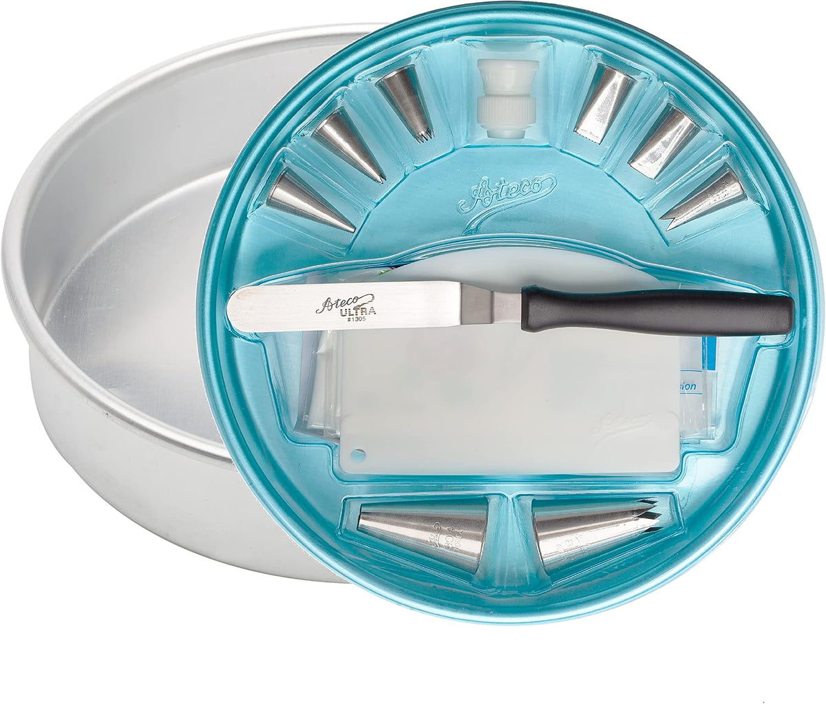 Ateco Cake Decorating Set,Silver
