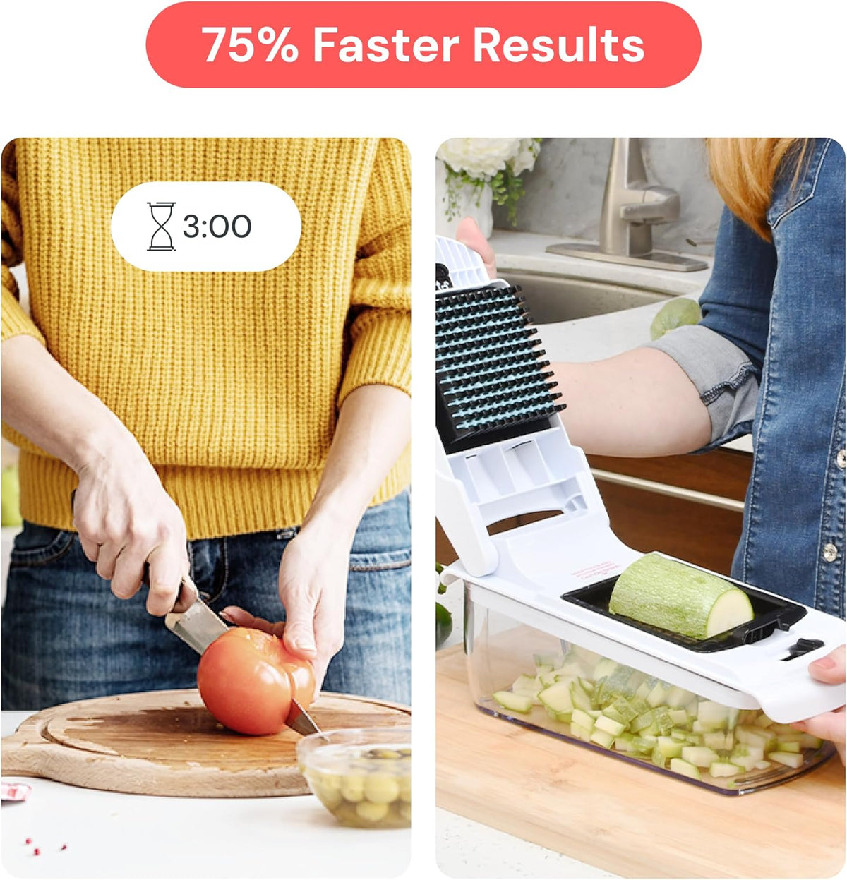 Fullstar Pro Core Vegetable Chopper & Mandoline Slicer, 6-in-1 Kitchen Tool