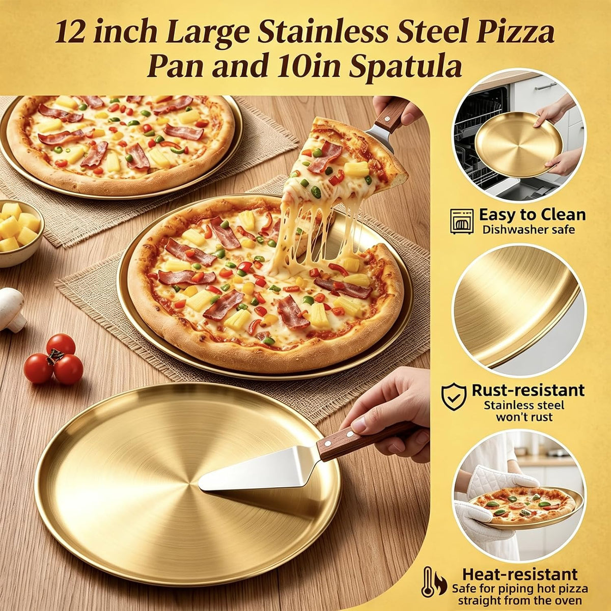 12 Pcs Pizza Display Stands for Party Pizza Pan Riser Stand Set