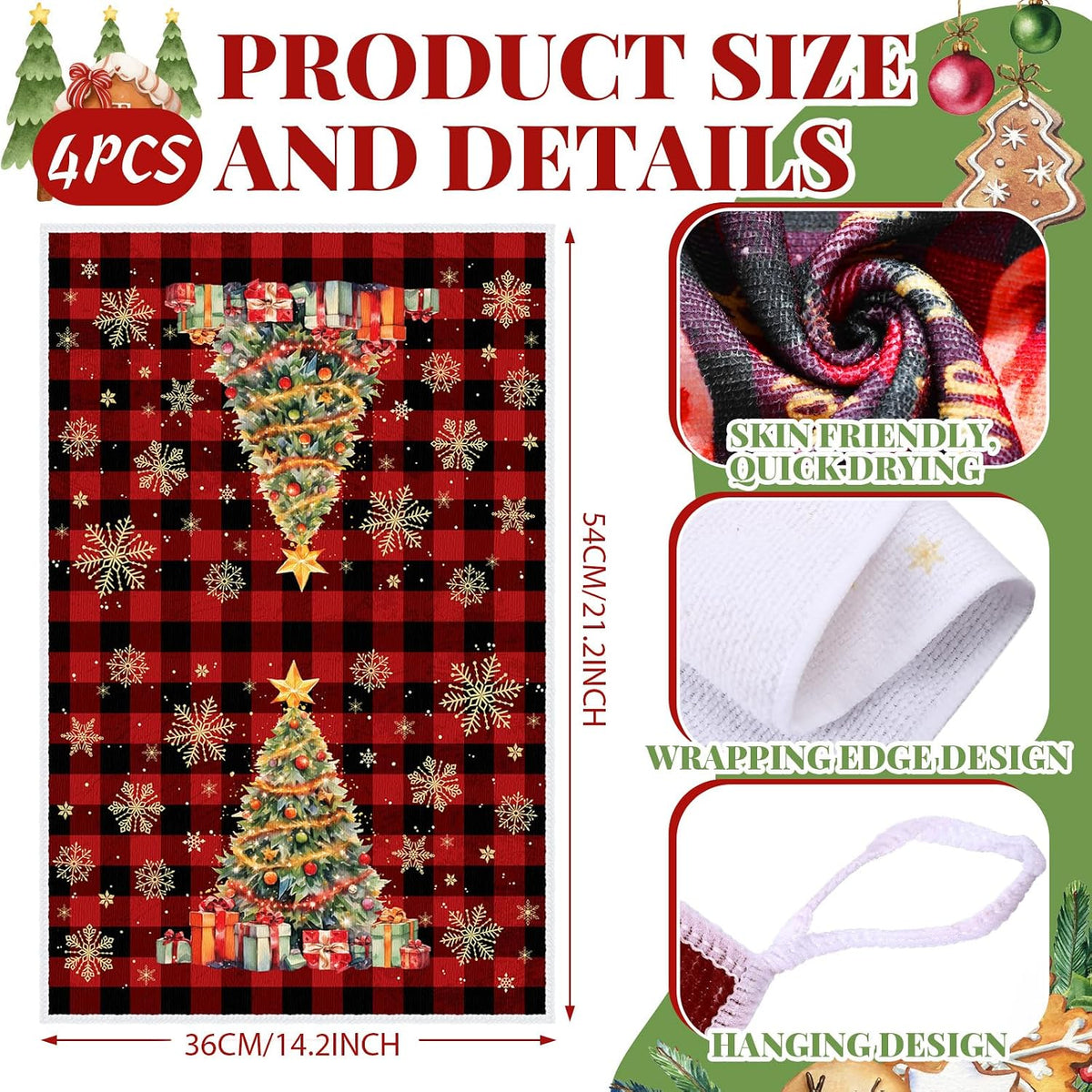 SiliFine 12 Pcs Fall Pumpkin Kitchen Towels Oven Mitts Pot Holders Set