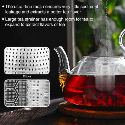 2 Pack Tea Infusers For Loose Tea, 304 Stainless Steel, 2 Inch