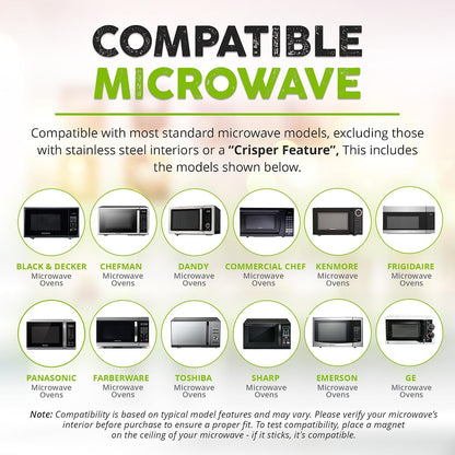 HOVER COVER Magnetic Microwave Splatter Cover - 12-Inch Collapsible - Gray