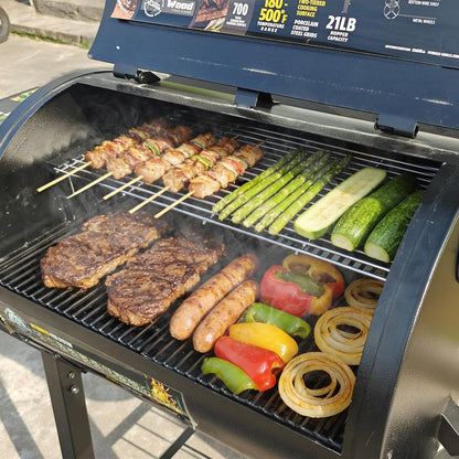 Utheer 2-Pack Griddle Warming Rack for Blackstone 28" Griddles, Stainless Steel Flat Top Grill Accessories | Reversible Rack Adds Prep Space, Foldable Clip-On Design Expands Cooking & Holding Area