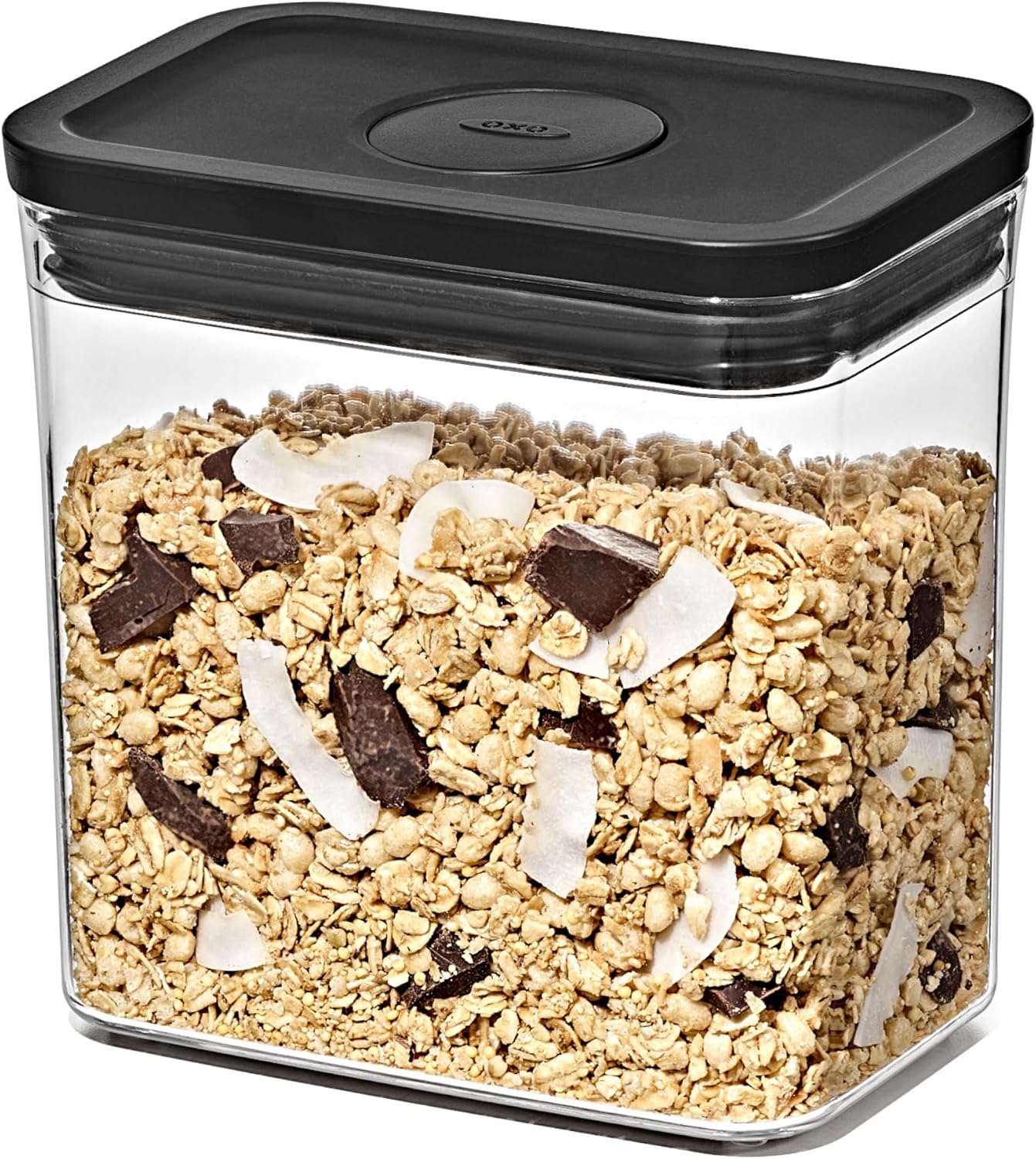 OXO Good Grips POP Container – Airtight 1.7 Qt for Coffee and More Food Storage, Rectangle, Clear