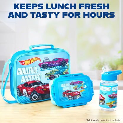 Get Trend SpongeBob Squarepants Water Bottle Lunch Box Lunch Bag Kids Set 3 Pcs Insulated Snack Bag for School Travel Gifts for Kids (Blue SpongeBob)