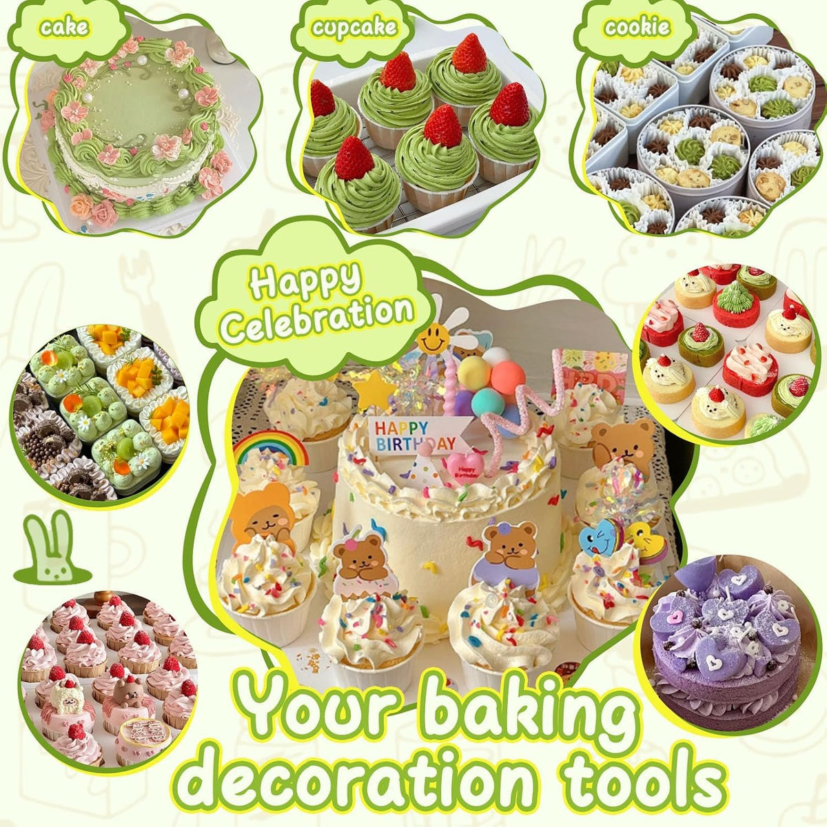 Hendiy Piping Tips, 26 Pieces Stainless Steel Frosting Piping Kit