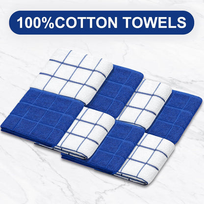 Oven Mitts Kitchen Towels and Dishcloths Pot Holders Sets, Oven Gloves Kitchen Dish Towels 500 Degree Heat Resistant Potholders with Non-Slip Silicone Surface for Cooking, Grilling, Baking-Gray