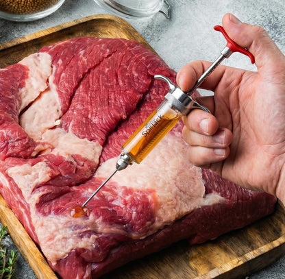 SpitJack SQUIRT 50 BBQ Marinade Syringe Injector, 50ml, 2 Needles, MJ160