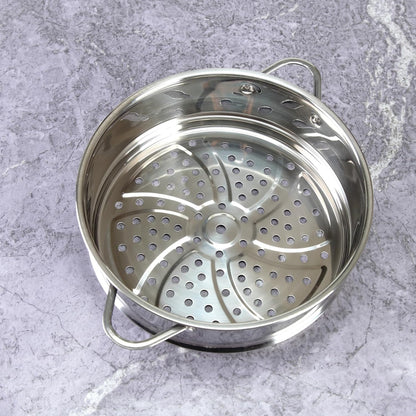 Stainless Steel Dumpling Steamer Basket,Insert for Pot Cooking(9.44INCH）