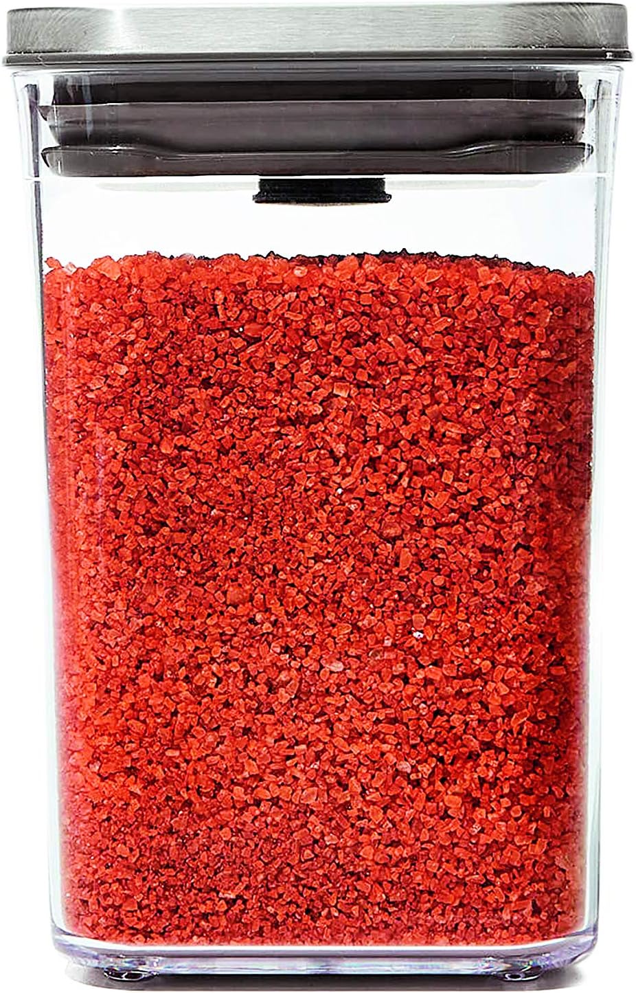 OXO Steel POP Container Big Medium Square - 4.4 Qt for Flour, Sugar and More,Grey