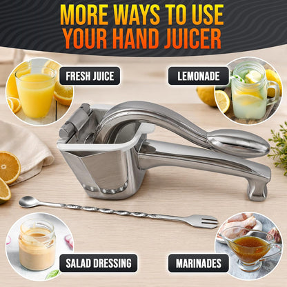 NADOBA Lemon Squeezer and Lime Squeezer, Max Extraction Citrus Hand Juicer