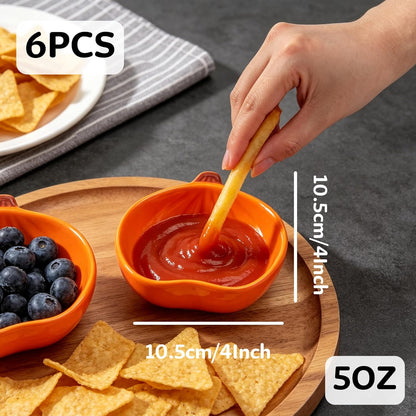 Ceramic Soy Sauce Dishes, Green Leaf Shape Dipping Bowls, 1.5OZ