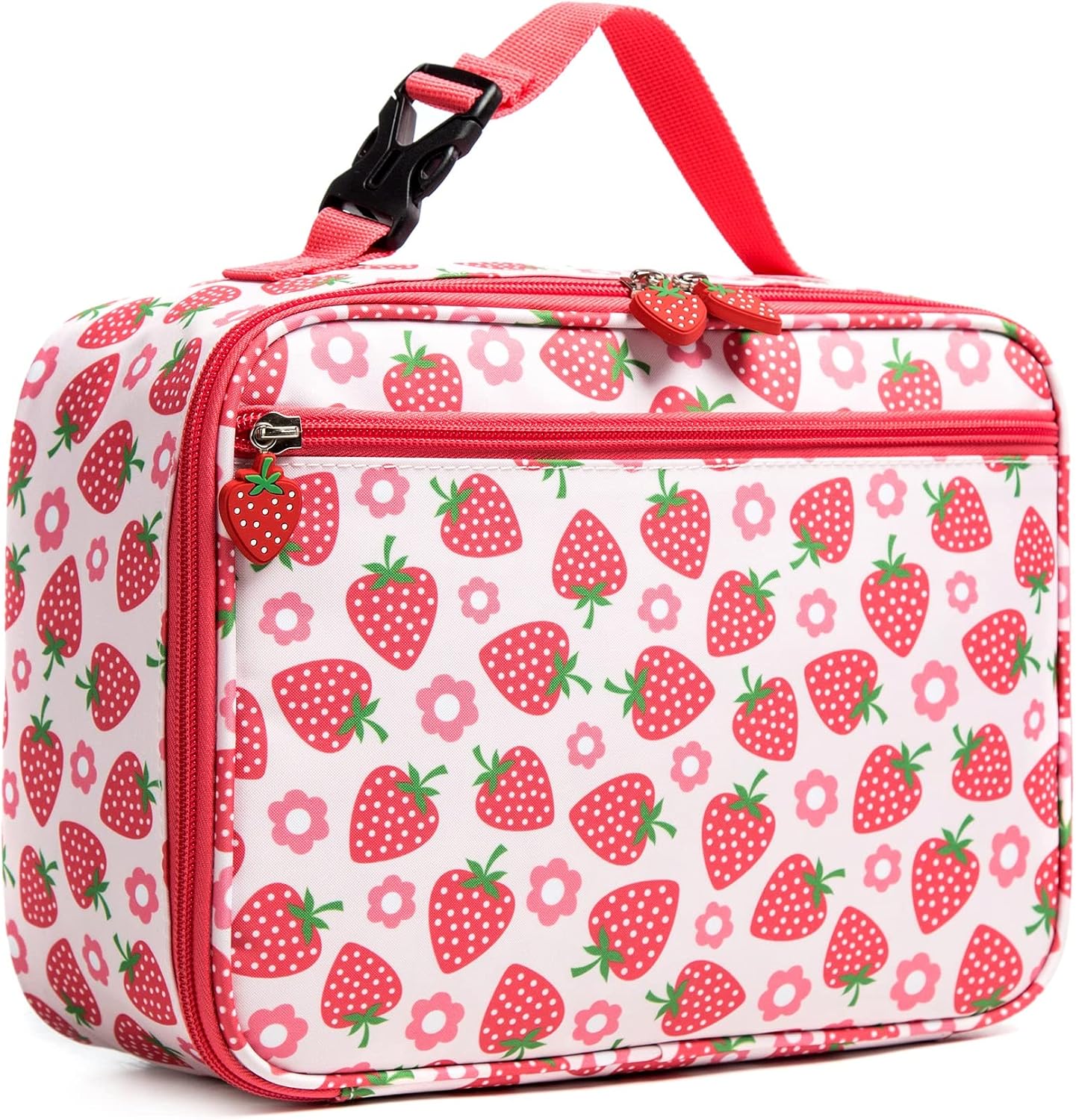 Insulated Kids Dual Compartment Lunch Bags Tote for Girls Boys Toddler School Picnic Food Cooler Thermal with Strap Lunch Boxes Blue Unicorn