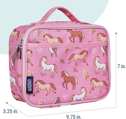 Wildkin Kids Insulated Lunch Box, Keeps Food Hot or Cold, BPA-Free with Mesh Pockets & Easy-Clean Lining – Ideal for School, Travel & Daycare – Holographic