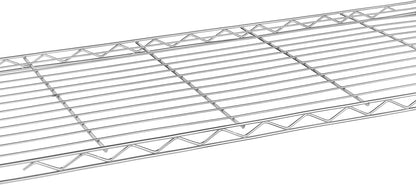 Whitmor 2-Wire Shelving Unit, Metal Storage Shelves, Stacking Shelf with Basket, Easy Assembly Home Organizer for Pantry, Kitchen, Garage, Plant