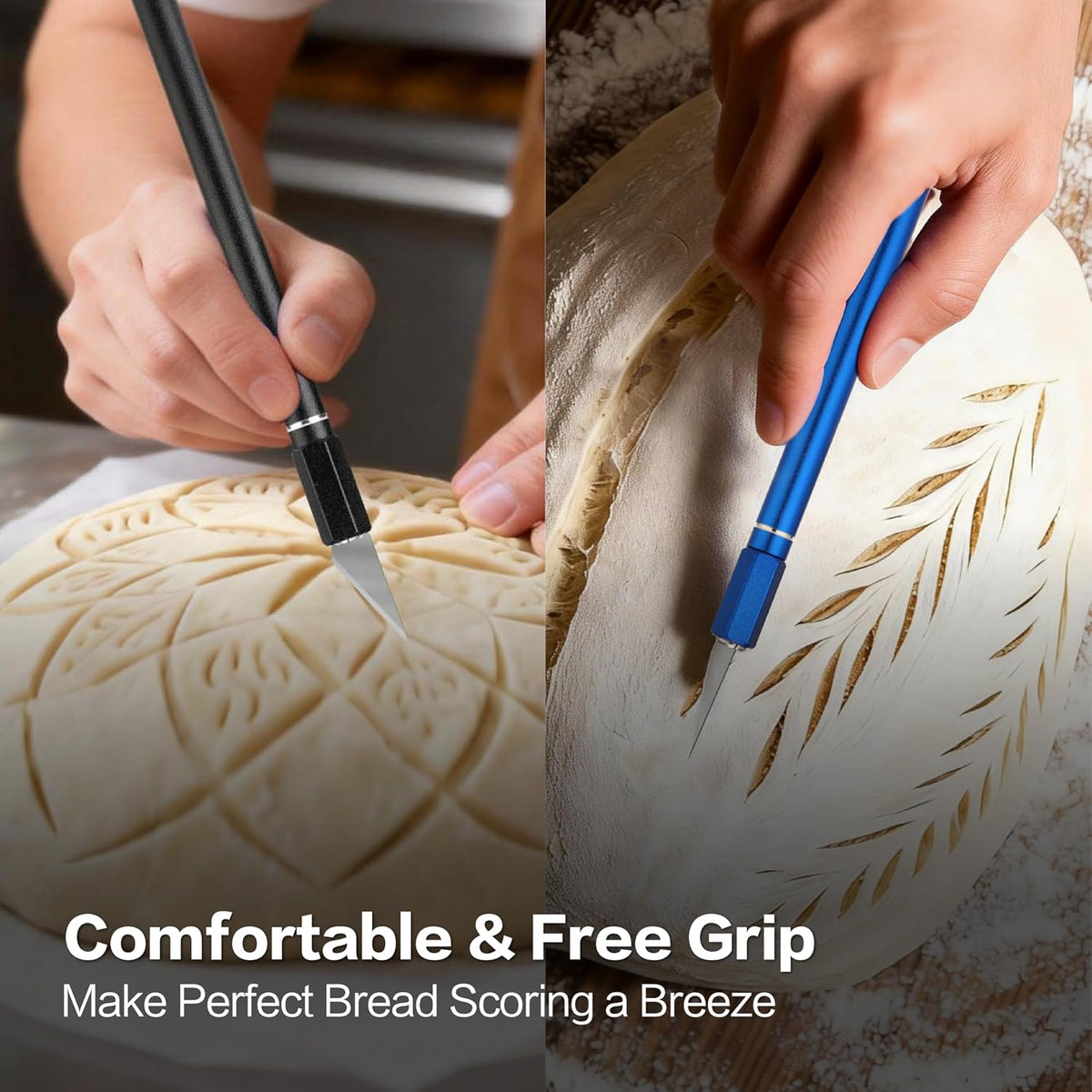 Upgraded Bread Lame 2-Pack, Sourdough Scoring Tool for Home Baking