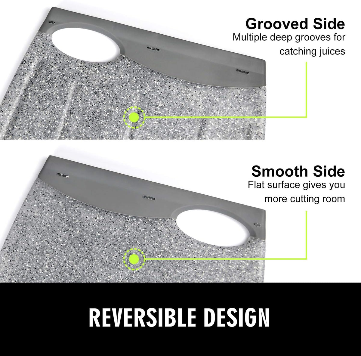 7.48" Small Plastic Cutting Board for Small Kitchen Task (Grey)