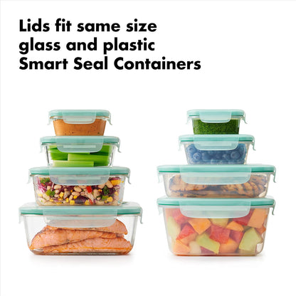 OXO Good Grips 4-Piece Smart Seal Leakproof Mini Glass AirtightContainer Set