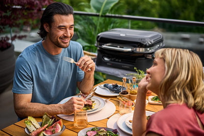 Weber Lumin Compact Outdoor Electric Barbecue Grill, Light Green - Great Small Spaces such as Patios, Balconies, and Decks, Portable and Convenient