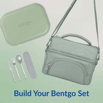 Bentgo Chill Max Leak-Proof XL Lunch Box - Included Ice Pack Keeps Food Cold; 5-Cup Capacity for Adults & Ages 8+, 3 or 4 Compartment Bento Box, BPA-Free, Dishwasher Safe (Bone & Glacier Blue)