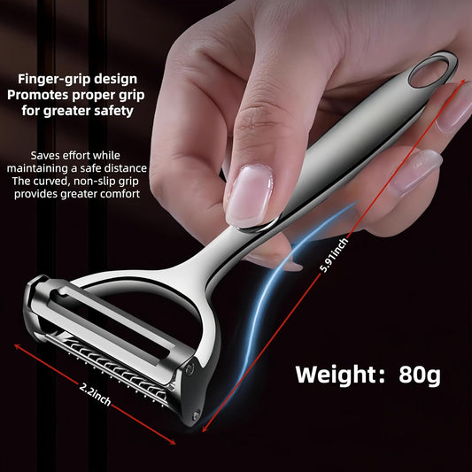 Multifunction Vegetable Peeler Julienne Peeler for Kitchen | stainless steel 2 in 1 julienne vegetable peeler for potato ，cabbage，carrot，cucumber，fruit