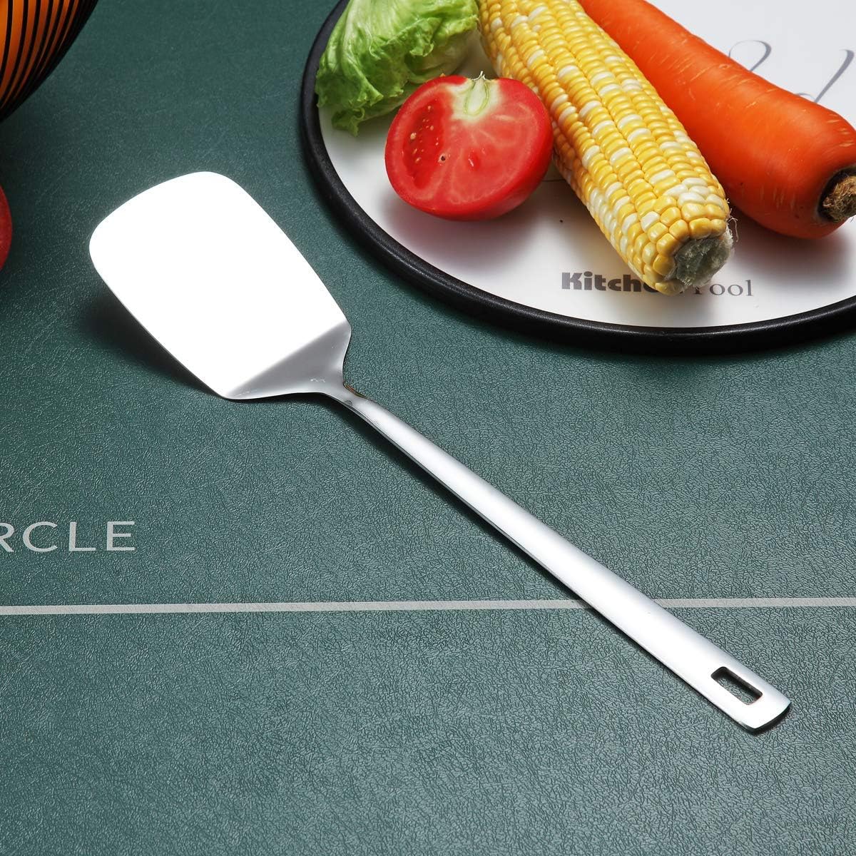 Stainless Steel Spatulas, Berglander Slotted Turner, Metal Turner For Cooking, Kitchen For Nonstick Cookware, Barbecue Spatulas, Dishwasher Safe, Easy to Clean