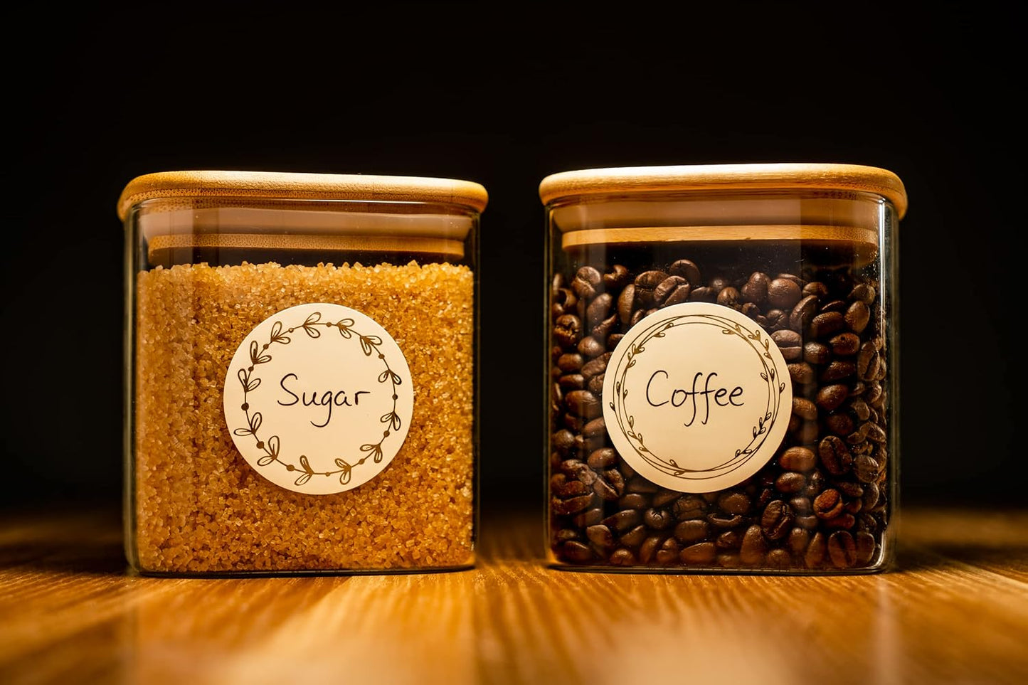 MONEST Waterproof Label Stickers for Jars and Lids, Pantry, Mason Jar, Canning, Spice, Bottle Labels (Red Tulip 2"x3")