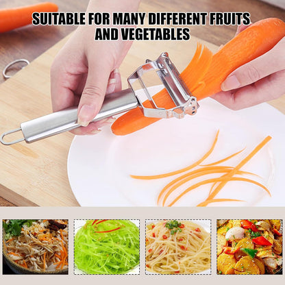 Multifunction Stainless Steel Julienne Peeler Vegetable Peeler Double Planing Grater Kitchen Accessories Cooking Tools