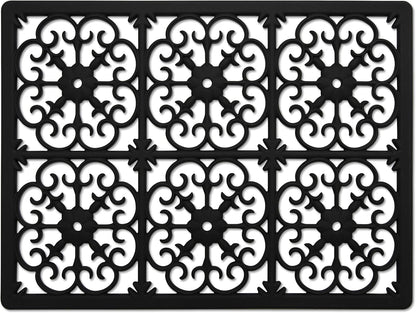 GASARÉ, Extra Large, Thick, Silicone Trivet for Hot Dishes, Pots, and Pans, Heat Resistant Mat for Countertop, Hot Pad for Kitchen, Easy to Clean, 16 x 12 x 3/8 Inches, White