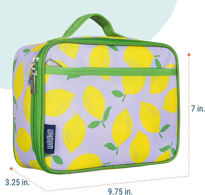 Wildkin Kids Insulated Lunch Box, Keeps Food Hot or Cold, BPA-Free with Mesh Pockets & Easy-Clean Lining – Ideal for School, Travel & Daycare – Holographic