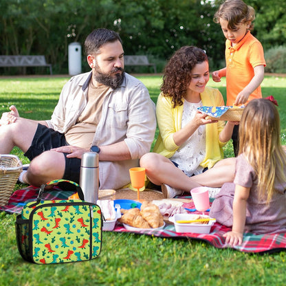 esouler Lunch Box Kids Insulated Lunch Bag for Boys & Girls Durable Children Lunchbox for School with Water Bottle Holder-Black