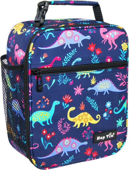 Hap Tim Kids Lunch Box for Girls Boys, Reusable Lunch Bag for Kids, Spacious Lunchbox, Insulated Lunchbag, Purple Unicorn(18654-PP)