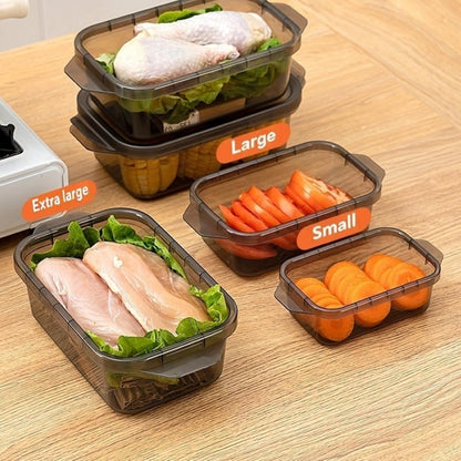 3-Pack Food Storage Containers with Lids, Reusable Bento Boxes, BPA Free, Stackable, Microwave/Dishwasher/Freezer Safe (300ml/10oz)