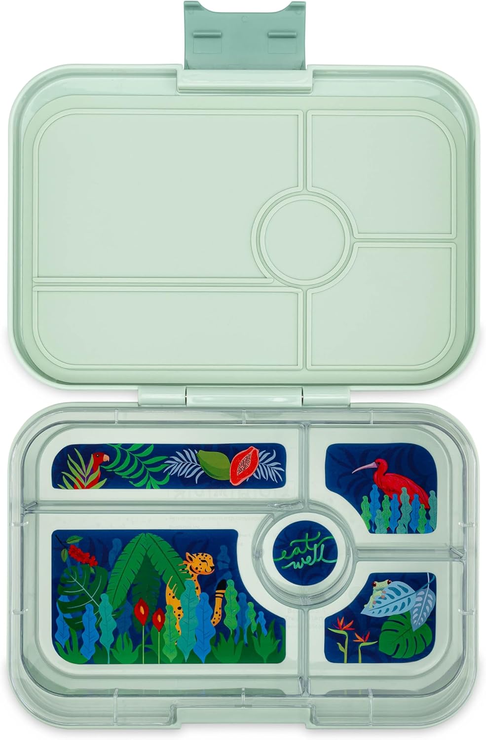 Yumbox Tapas Leakproof Bento Box, 5 Compartments, Antibes Blue | Large Capacity Design | Removable Compartment Tray | Easy-Open Single Latch | Ideal for Teens & Adults | Dishwasher-Safe Tray
