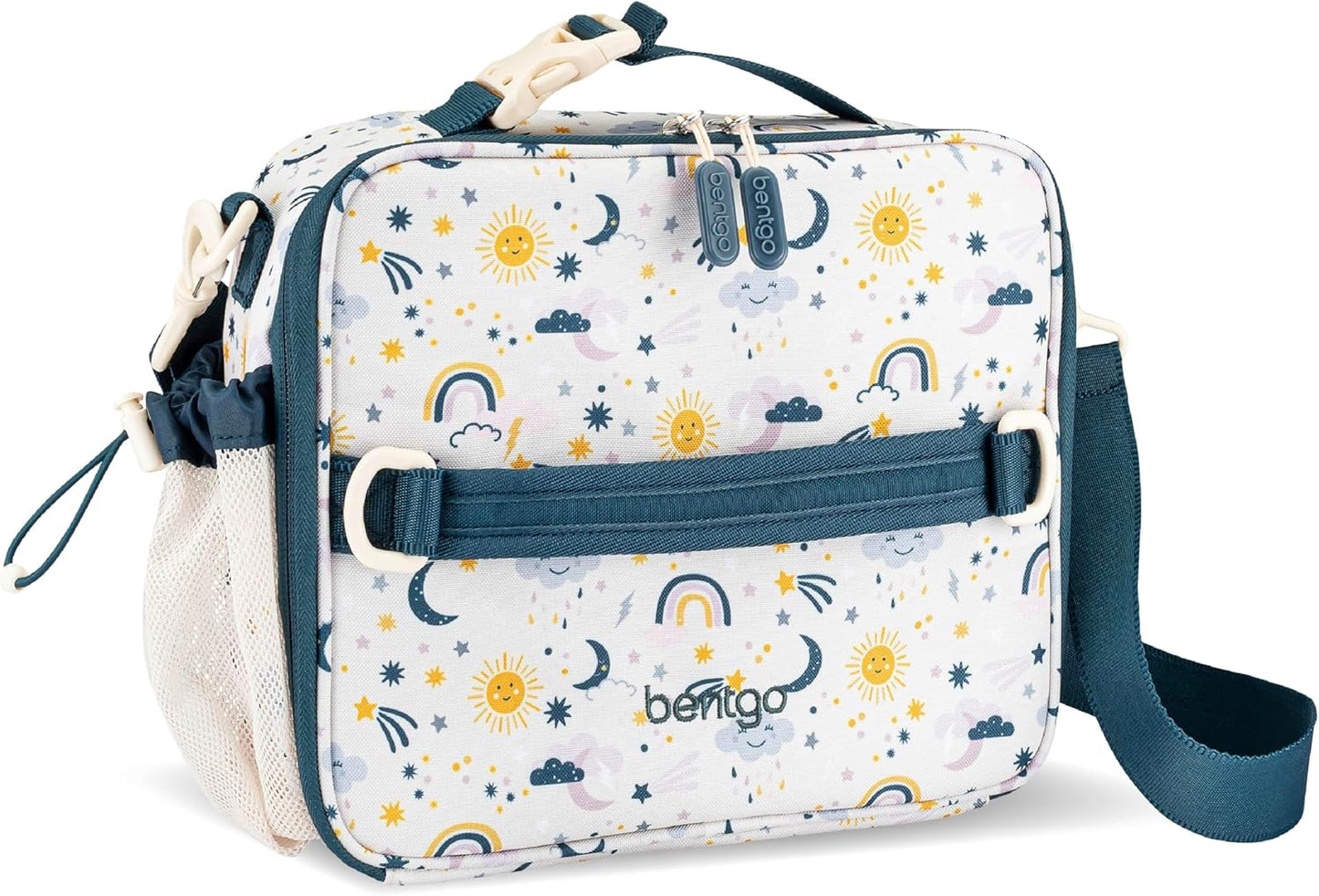 Bentgo Kids Lunch Bag - Durable, Double-Insulated Lunch Bag for Kids 3+; Holds Lunch Box, Water Bottle, & Snacks; Easy-Clean Water-Resistant Fabric & Multiple Zippered Pockets (Mermaid)