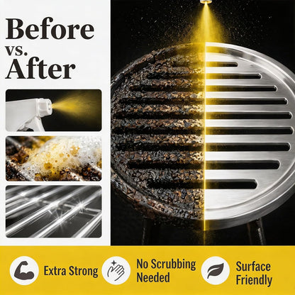 FKMEE GreaseKiller BBQ Grill Cleaner Spray, Heavy Duty Degreaser (1) | Fast-acting grease removal, suitable for grills and smokers, easy spray application, outdoor use