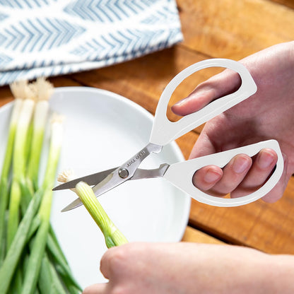 Joyce Chen Original Unlimited Kitchen Scissors All Purpose Kitchen Shears With Comfortable Handles, Red