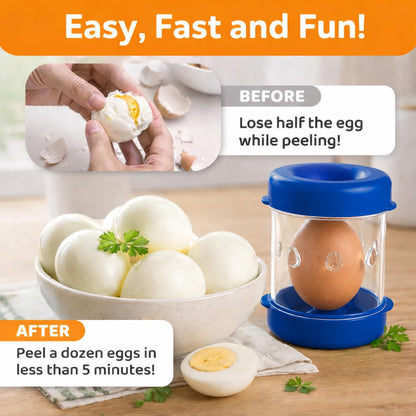 The Negg Boiled Egg Peeler - White