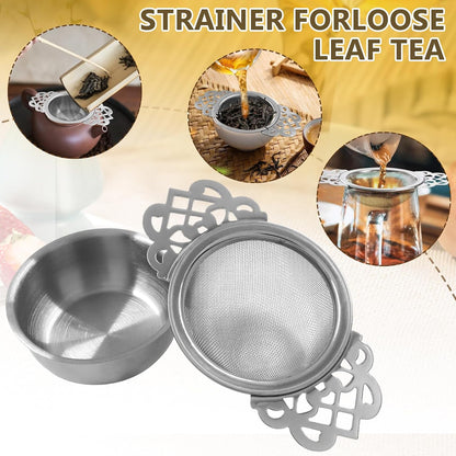 Fine Mesh Tea Strainers, Silver Loose Leaf Tea Filter