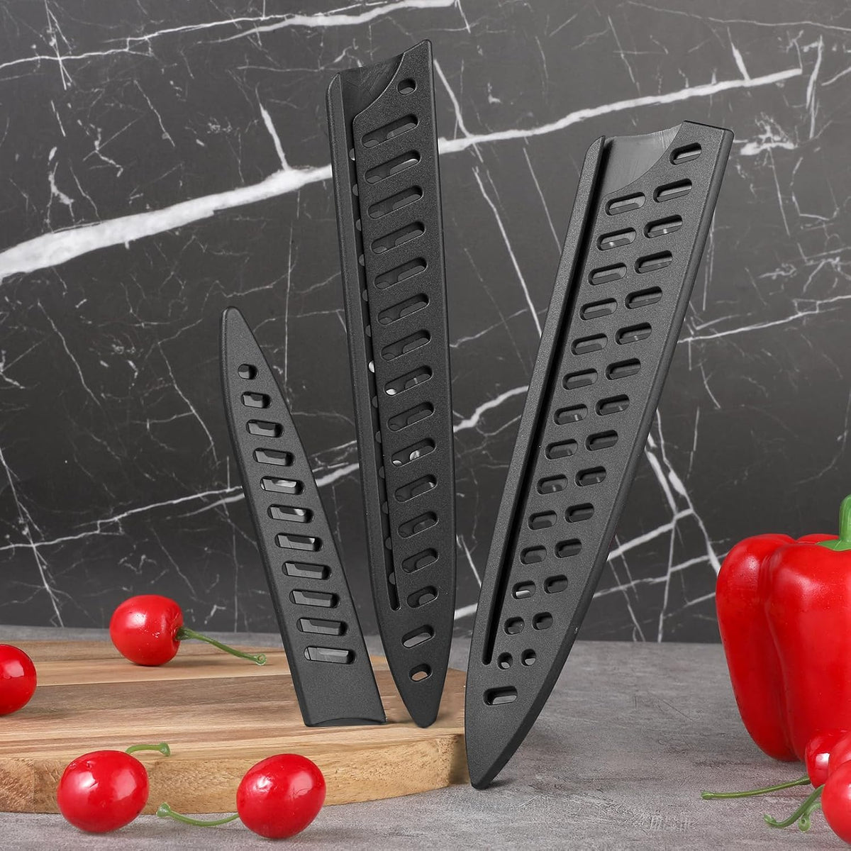 5Pcs Knife Sheath Plastic Chef Knife Protective Sleeves for Kitchen