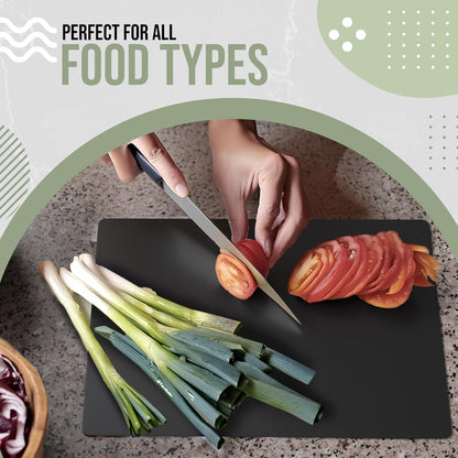 Crown Display Disposable Cutting Boards for Kitchen Black Cutting Board 10 Inch X 13.5 Inch Flexible Cutting Boards For Kitchen ~ Patent Pending ~ Recyclable Disposable Cutting Board Sheets