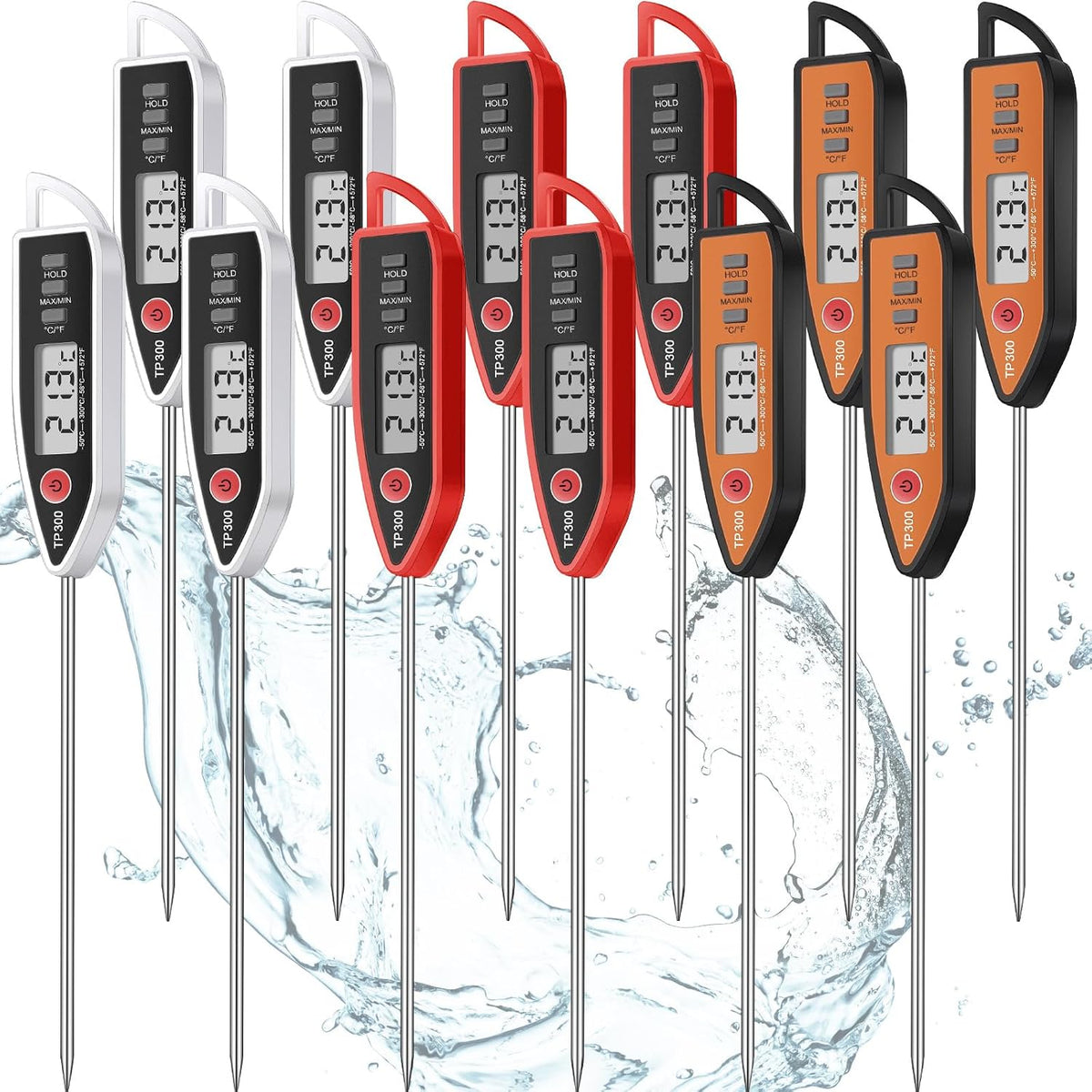 Digital Thermometer Food Meat Candy Water Immediate Read Thermometer for Kitchen Cooking